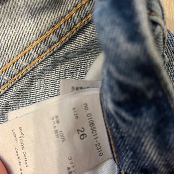 Moussy Blue Distressed Denim Shorts - Picture 3 of 3